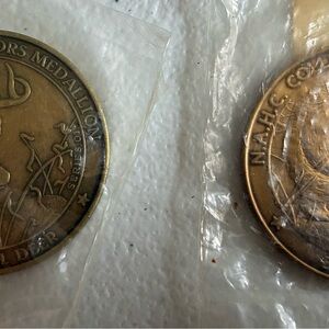 North American Hunters Club N.A.H.C. Medallion Lot Black Bear & Whitetail Deer